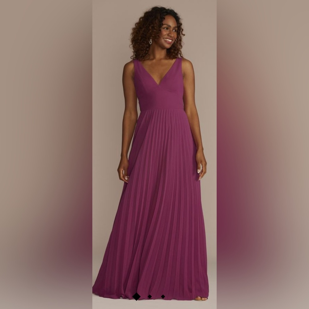 New with tags Pink Pleated Gown